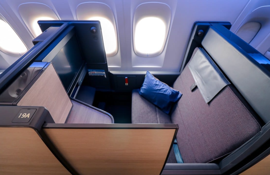 ANA Business class seat.