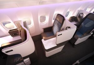 Rendering of new Delta One Suite seat on Delta's Boeing 767-400 aircraft