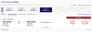 award pricing to book Singapore suites as a Citi transfer partner