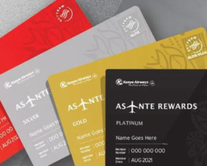 Asanta Rewards membership cards for different levels