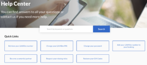 Avianca LifeMiles customer support page