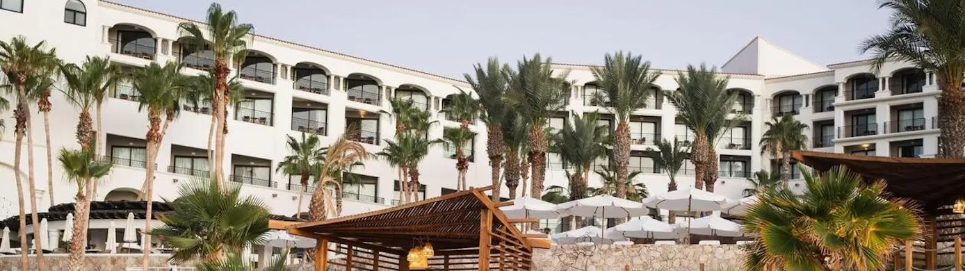 the Hilton Los Cabos, seen from the beach