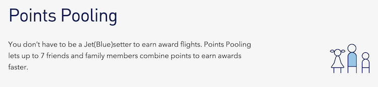 JetBlue points pooling page