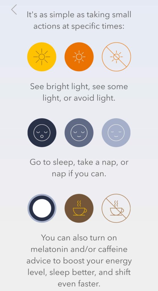 TimeShifter Plans and steps to take in the app