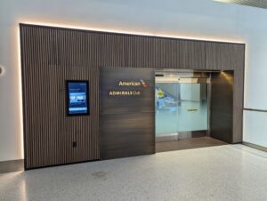 Admirals Club Newark lounge entrance