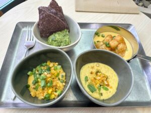 Photo of lunch options at Capital One Lounge IAD