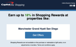 Capital One Shopping offer for Hyatt