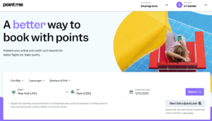 Screenshot of Point.Me homepage with QuickLook option available