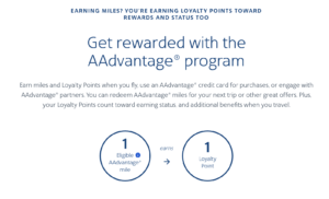 Earn 1 Loyalty Point for every eligible AA base mile earned.