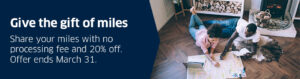 Banner image for United miles transfer discount