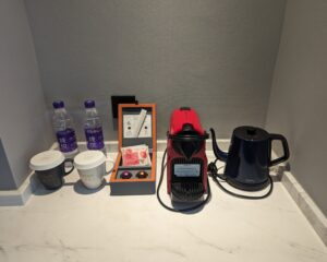 In room coffee at UrCove by Hyatt Weifang