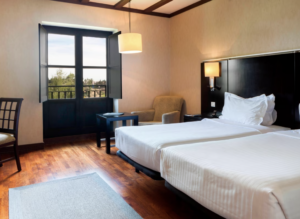 Double bed room view of the AC Hotel Palacio de Santa Ana by Marriott, one of the best Marriott redemptions for budget-savvy travelers