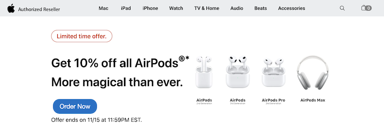 Capital One merchandise Apple products selection