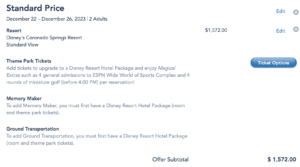 Disney World over Christmas