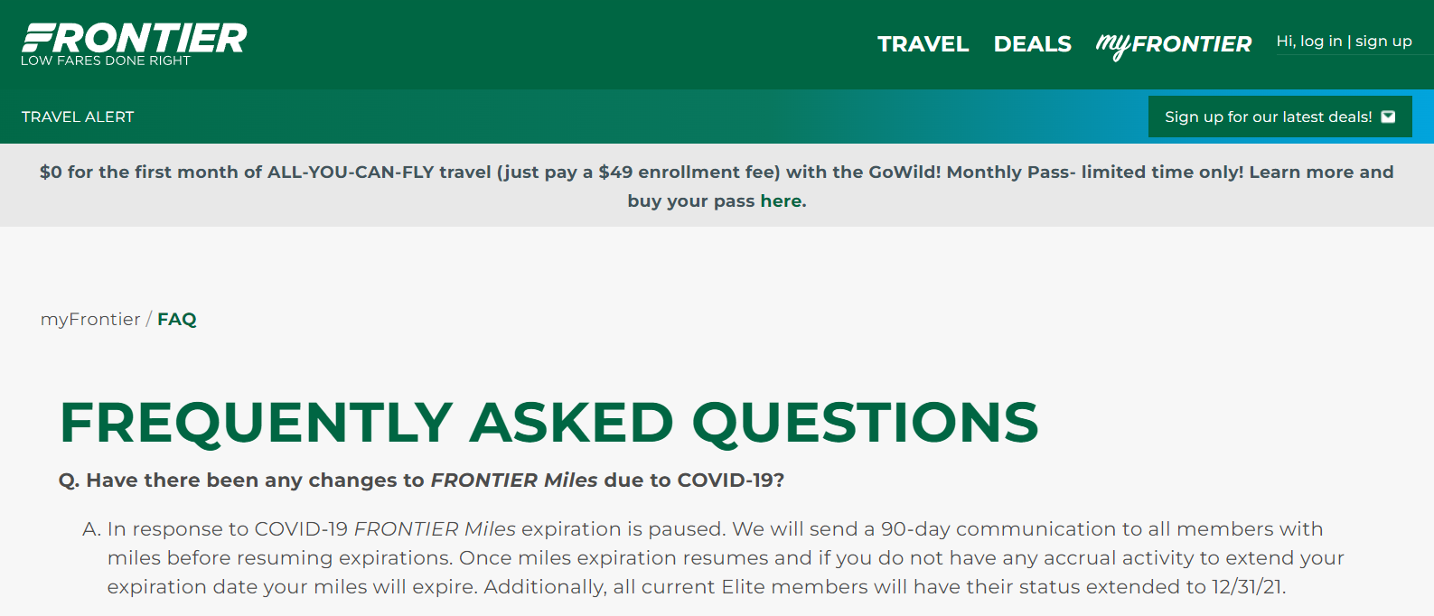 Do Frontier Miles Expire? A Look at Frontier's Policy