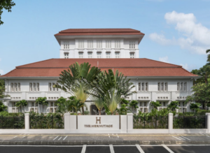 Front profile of the The Hermitage, A Tribute Portfolio Hotel, Jakarta.