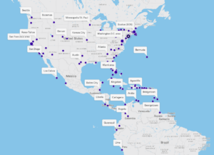 JetBlue destinations in the Americas