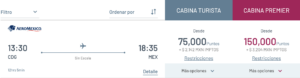 CDG to MEX in Aeromexico business class for 150,000 Aeromexico miles.