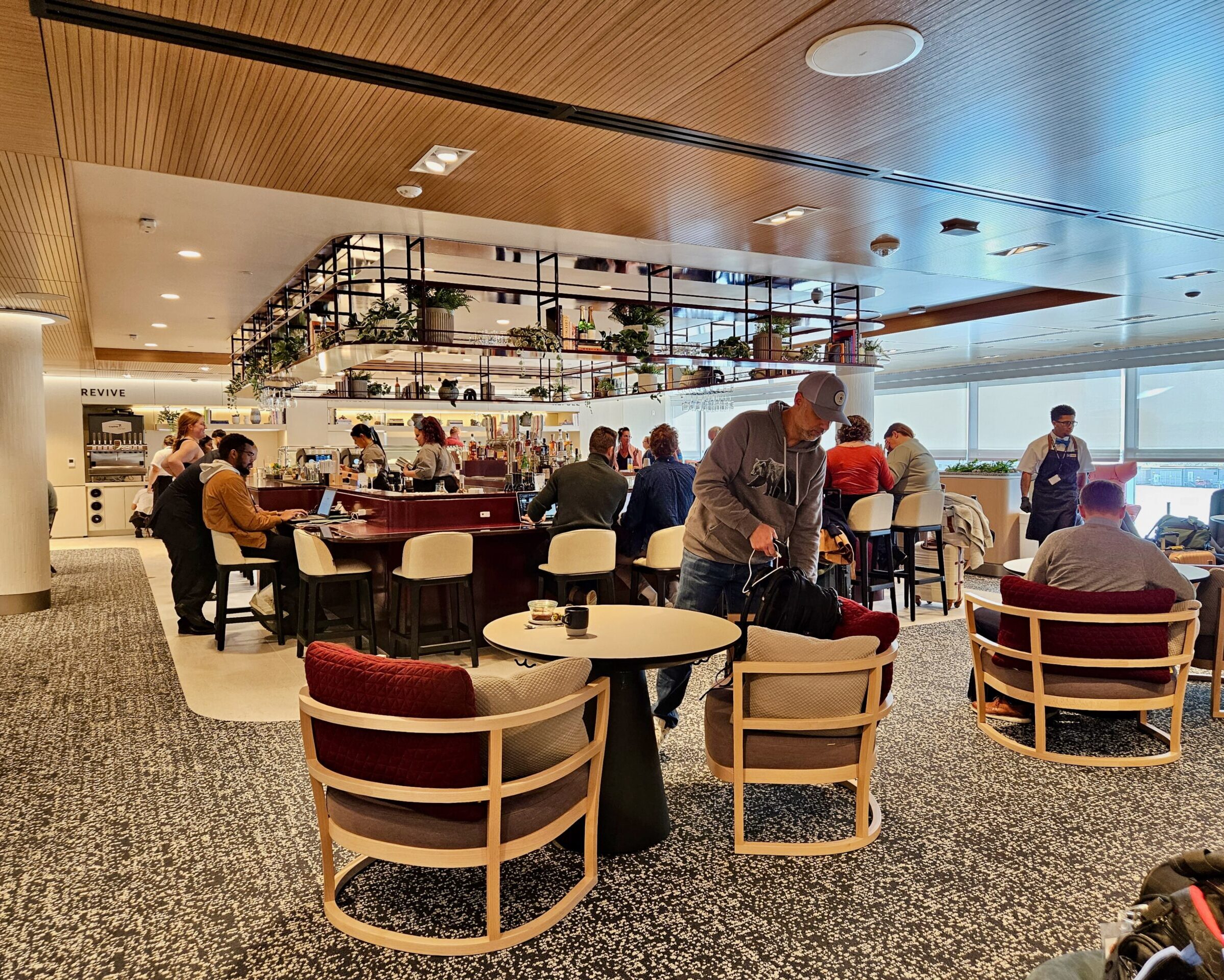Capital One Lounge Denver bar