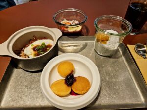 Capital One Lounge Denver breakfast