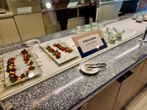 Capital One Lounge Denver breakfast food