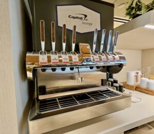 Capital One Lounge Denver soda