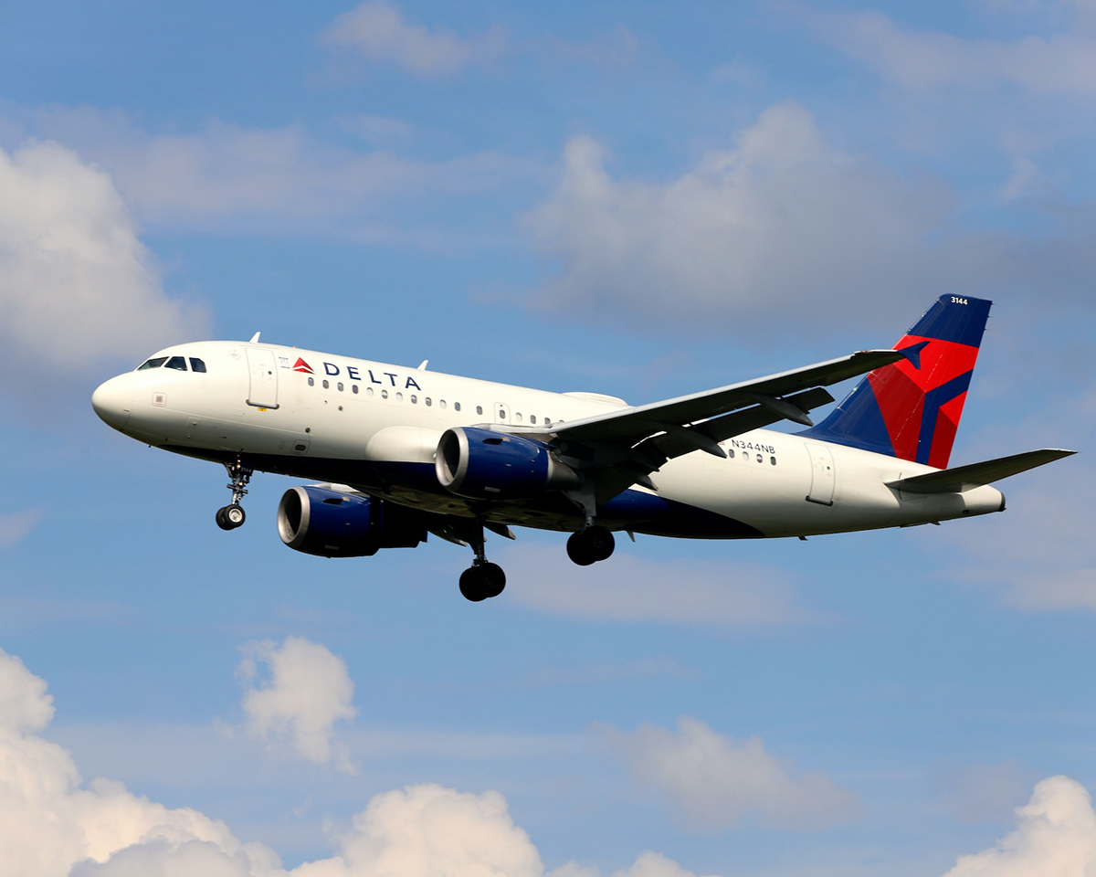 a Delta plane flying