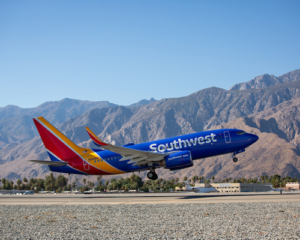 Southwest Airlines plane taking off