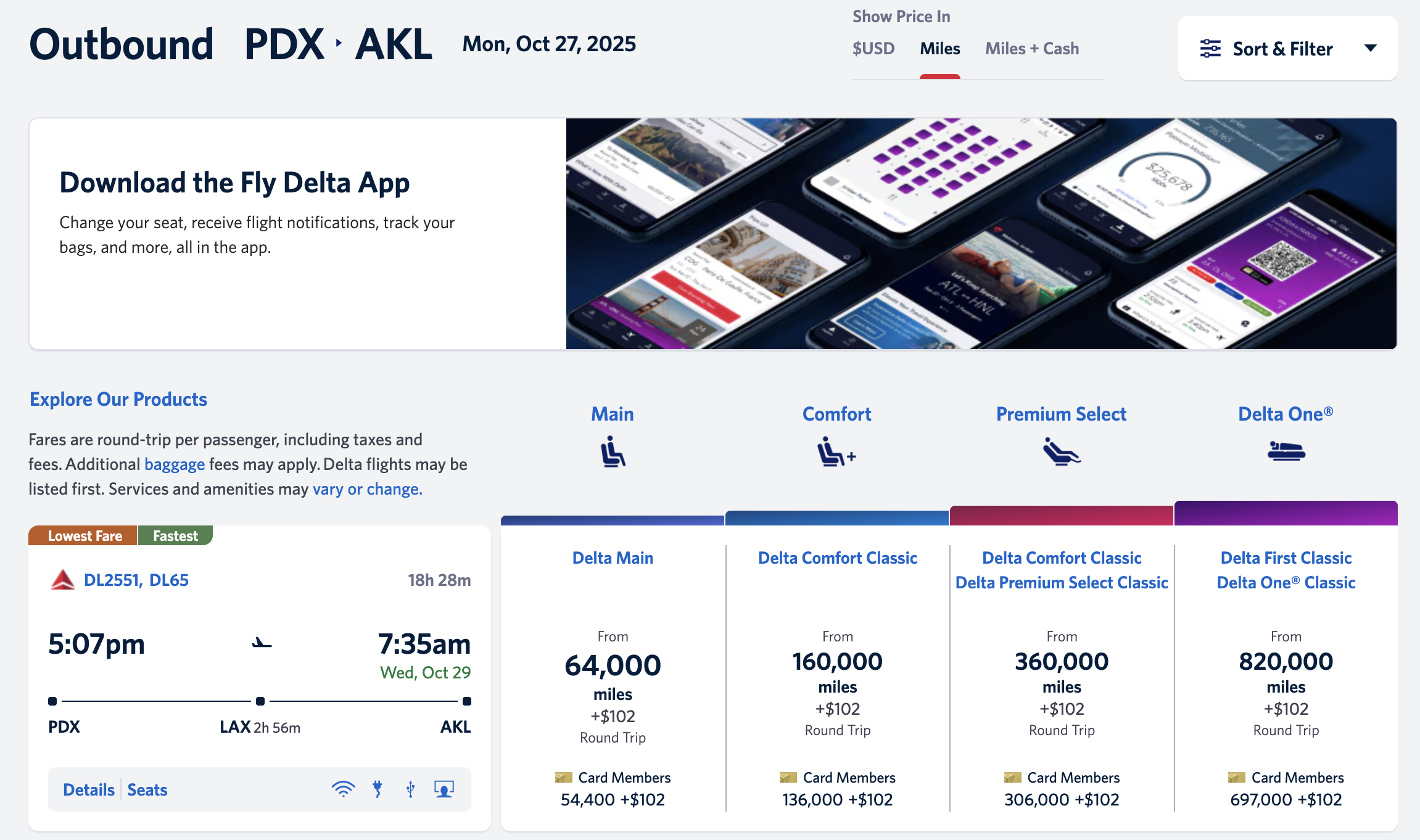 Delta award from PDX to AKL.