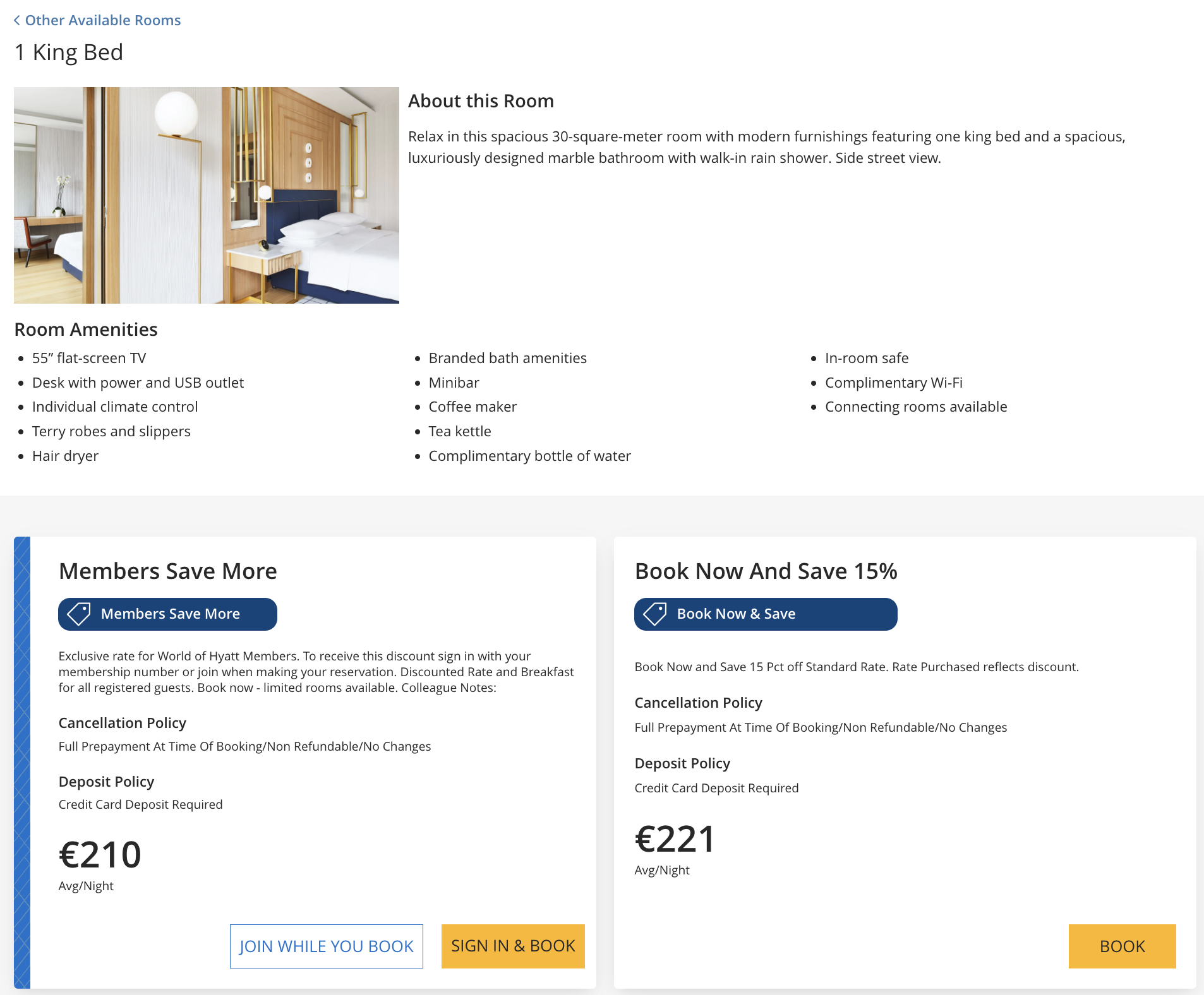 Grand Hyatt Athens room rates