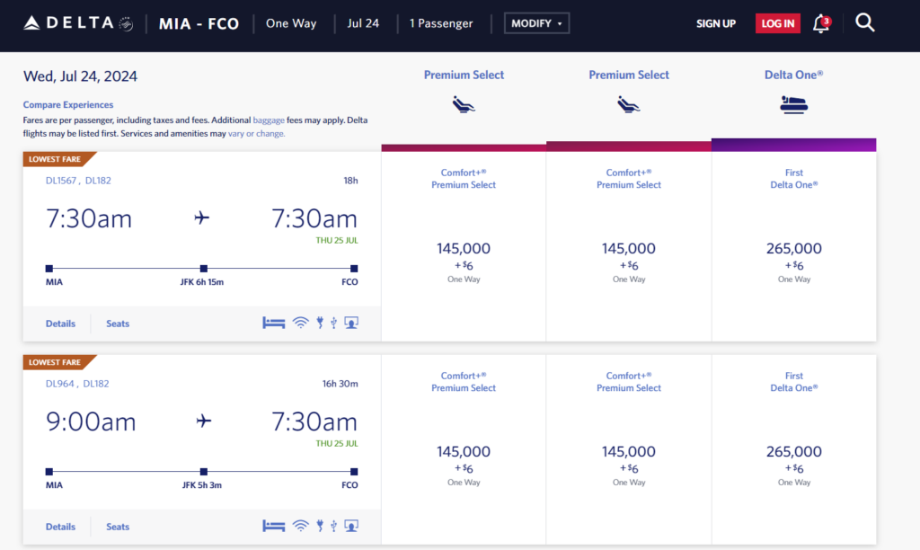 New: Book ITA Airways Award Flights with Delta SkyMiles