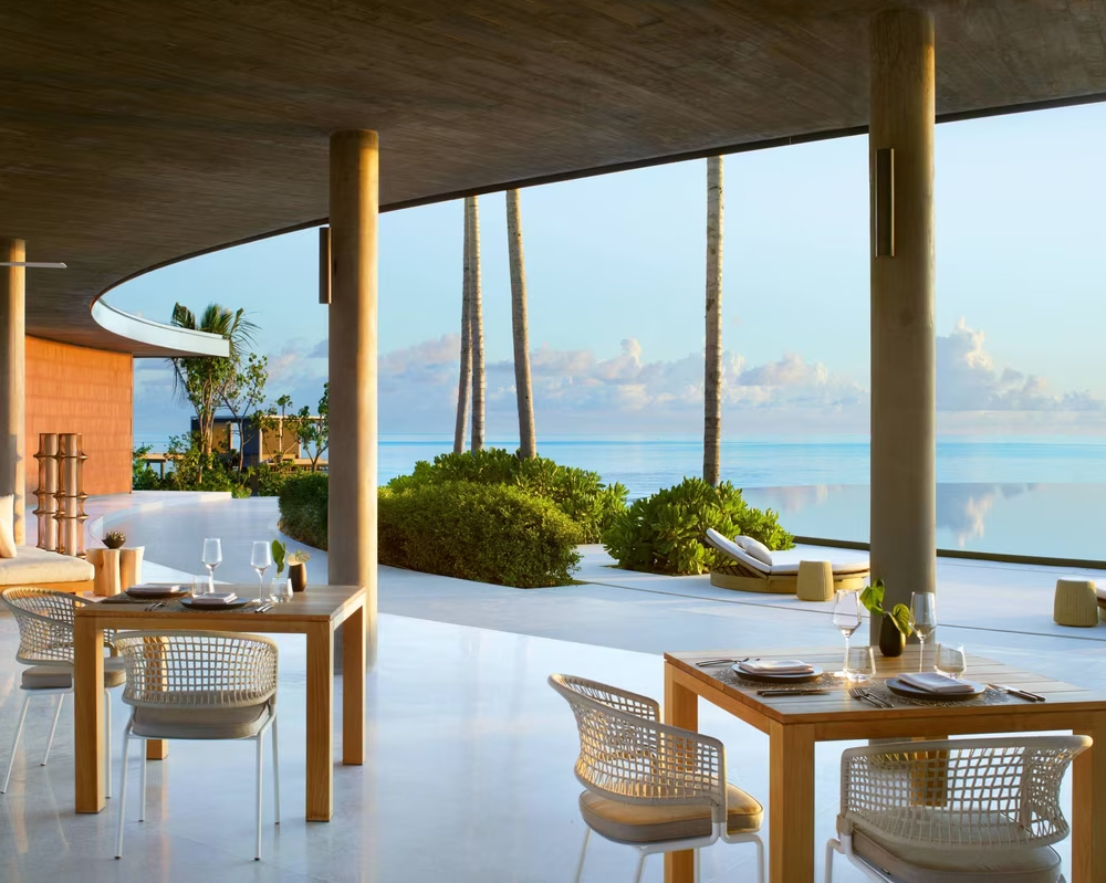 The view of the water from The Ritz-Carlton Maldives, Fari Islands