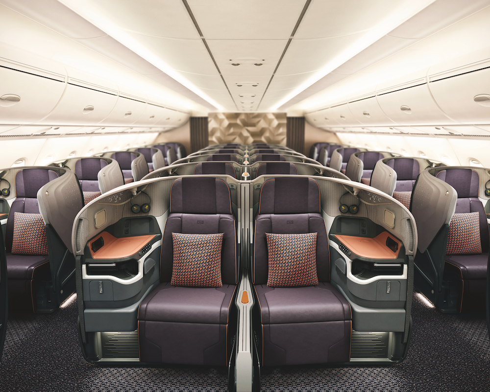 Singapore Airlines new business class cabin
