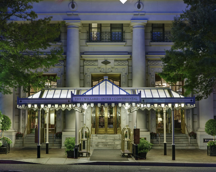 The Willard InterContinental front entrance