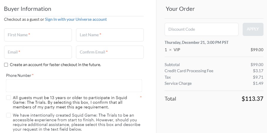 Ticketmaster Booking Example