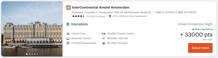 Top off an IHG free night certificate