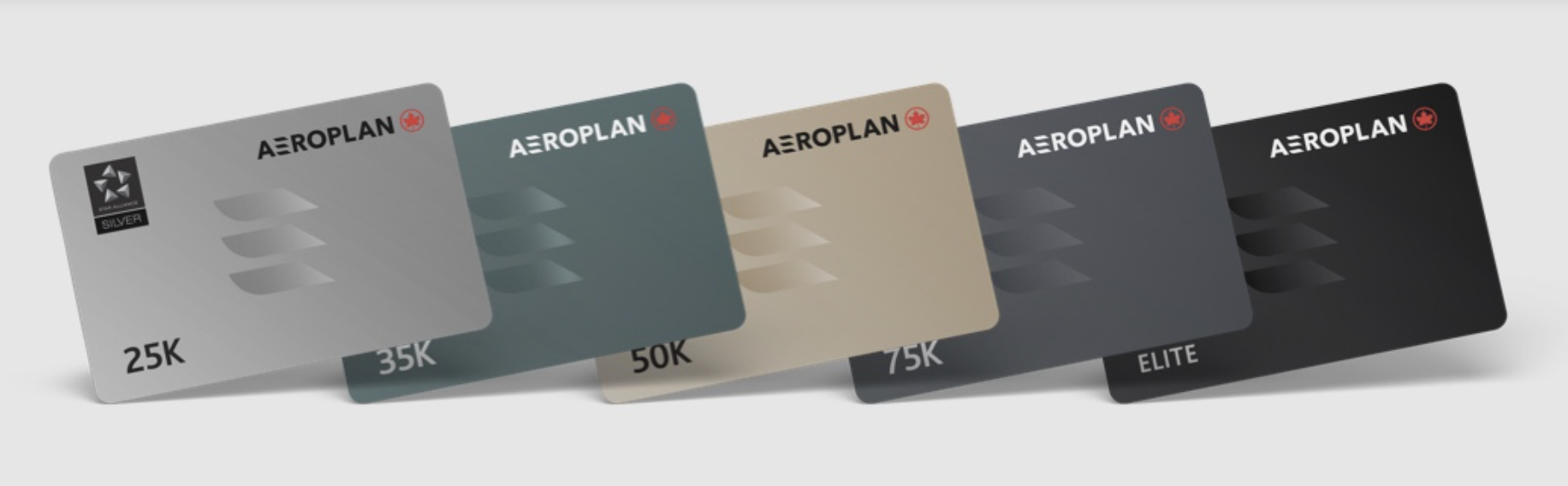 Aeroplan elite status membership cards