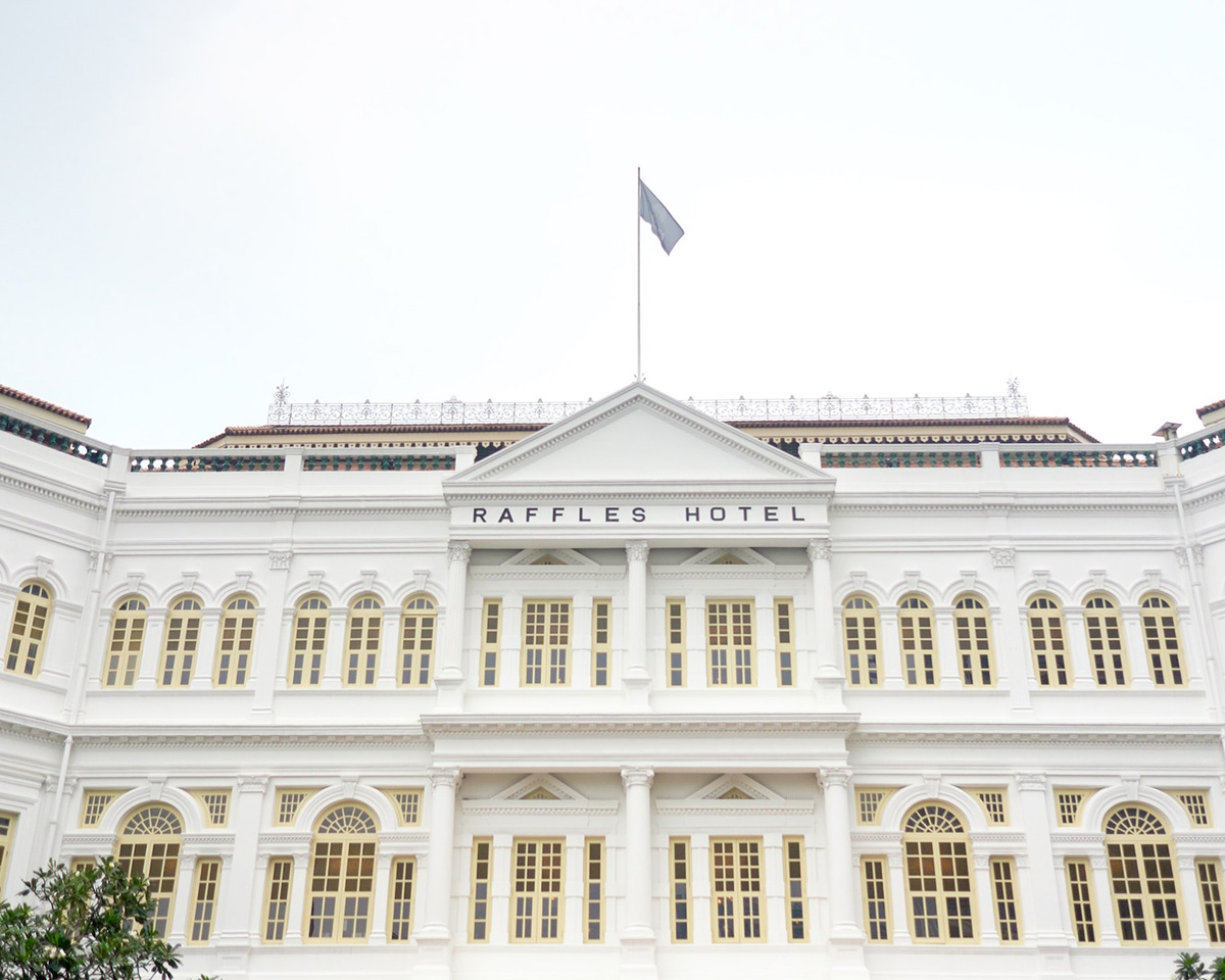 Front of a Raffles Hotel