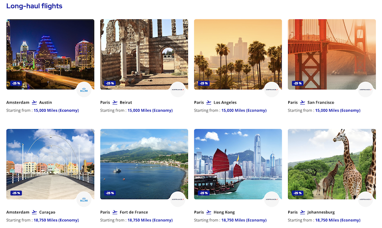 Sample Promo Rewards flights in February 2024