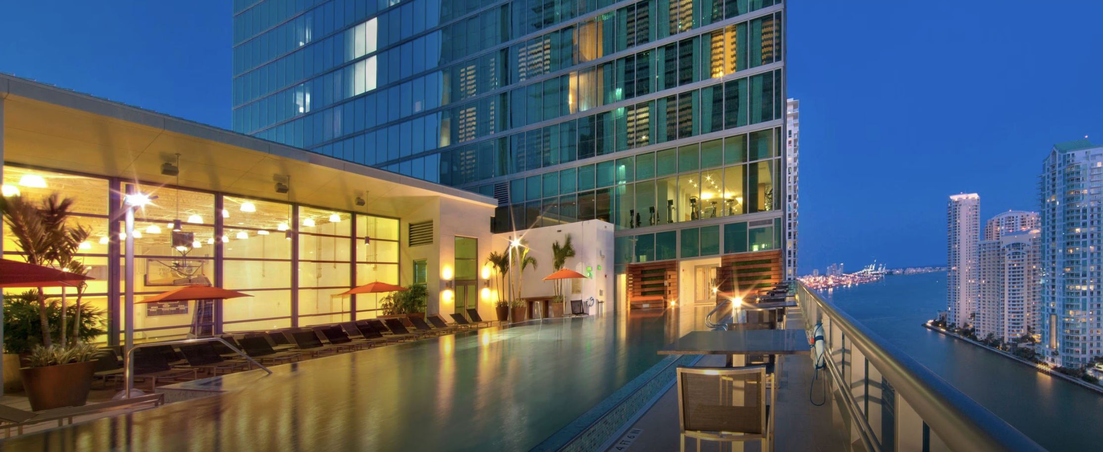 Exterior pool at the Hotel Beaux Arts, Autograph Collection in downtown Miami