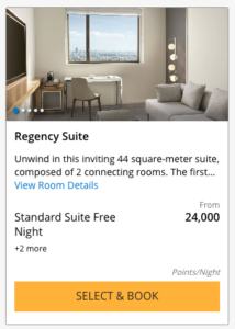 Hyatt Regency Paris Etoile Regency Suite with Club Access