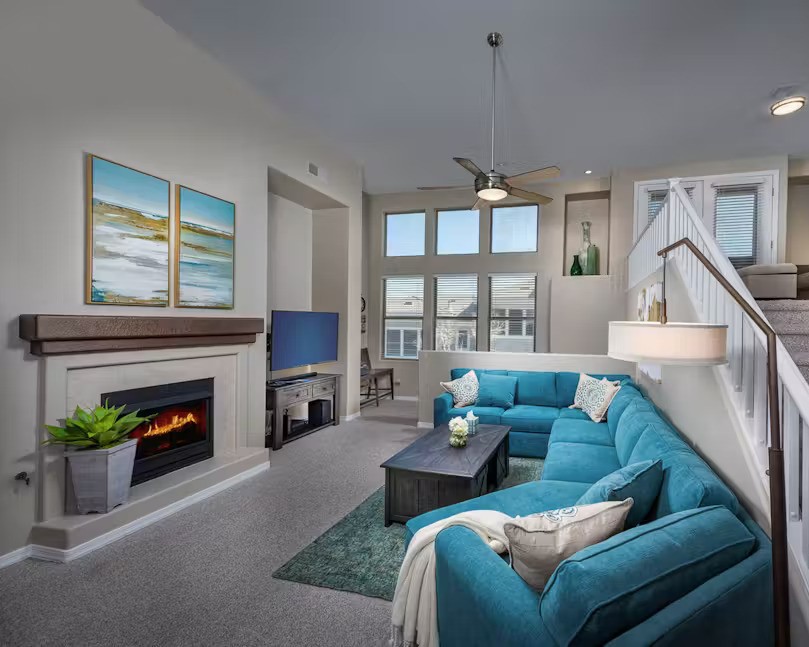 Photo of a vacation rental property living room