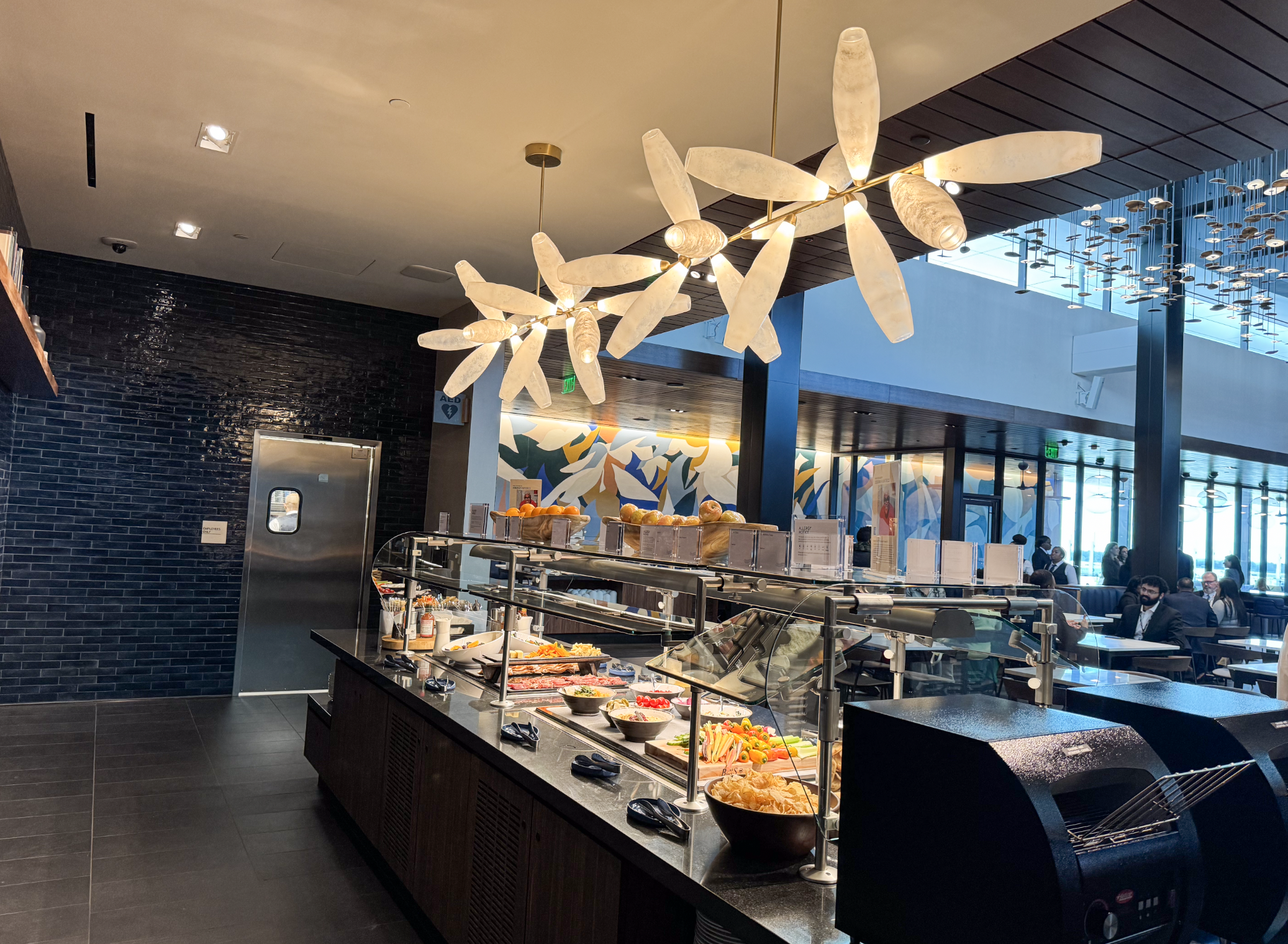 Buffet at Amex Lounge ATl