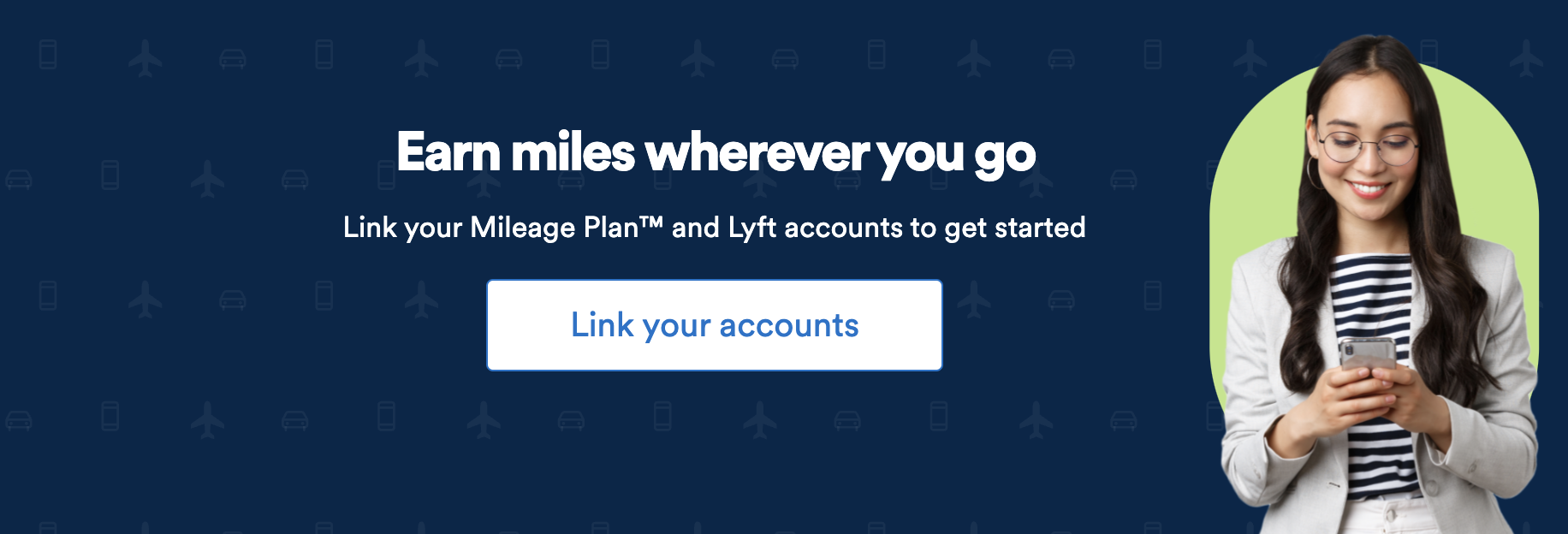 Alaska/Lyft partnership banner