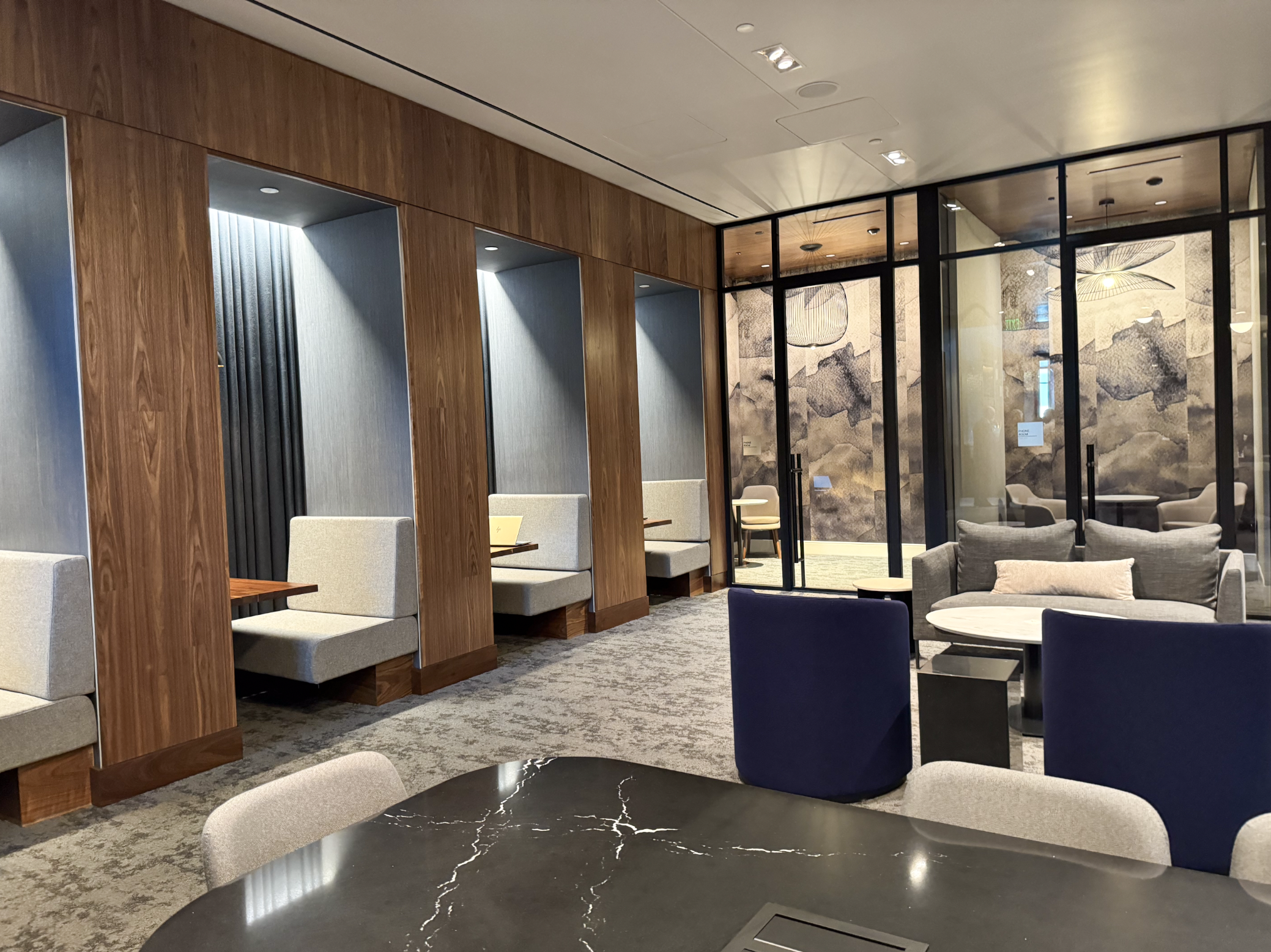 Amex Lounge Seating Areas