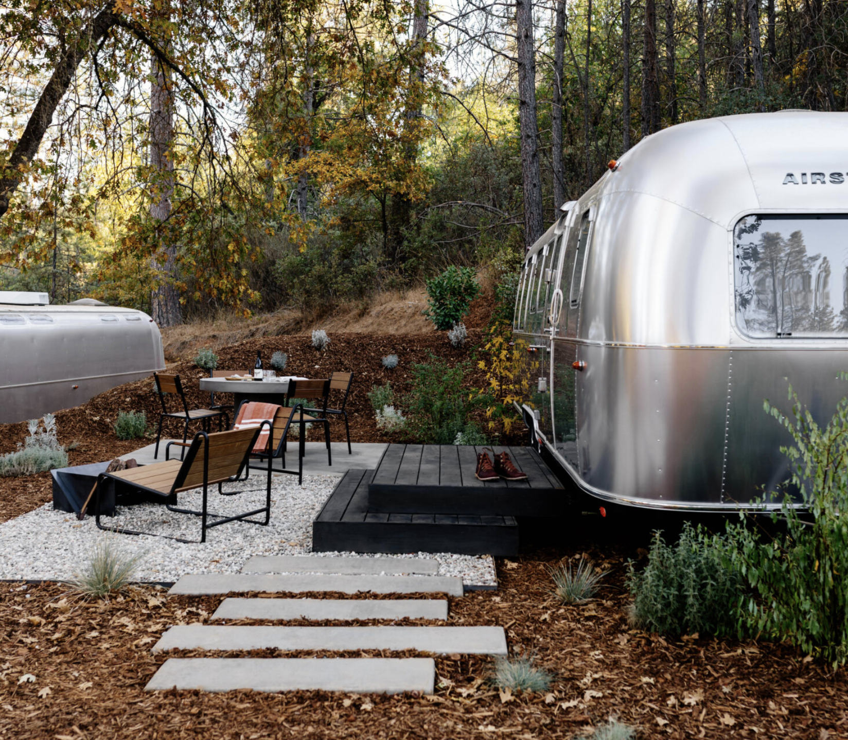 AutoCamp Airstream at a glamping site