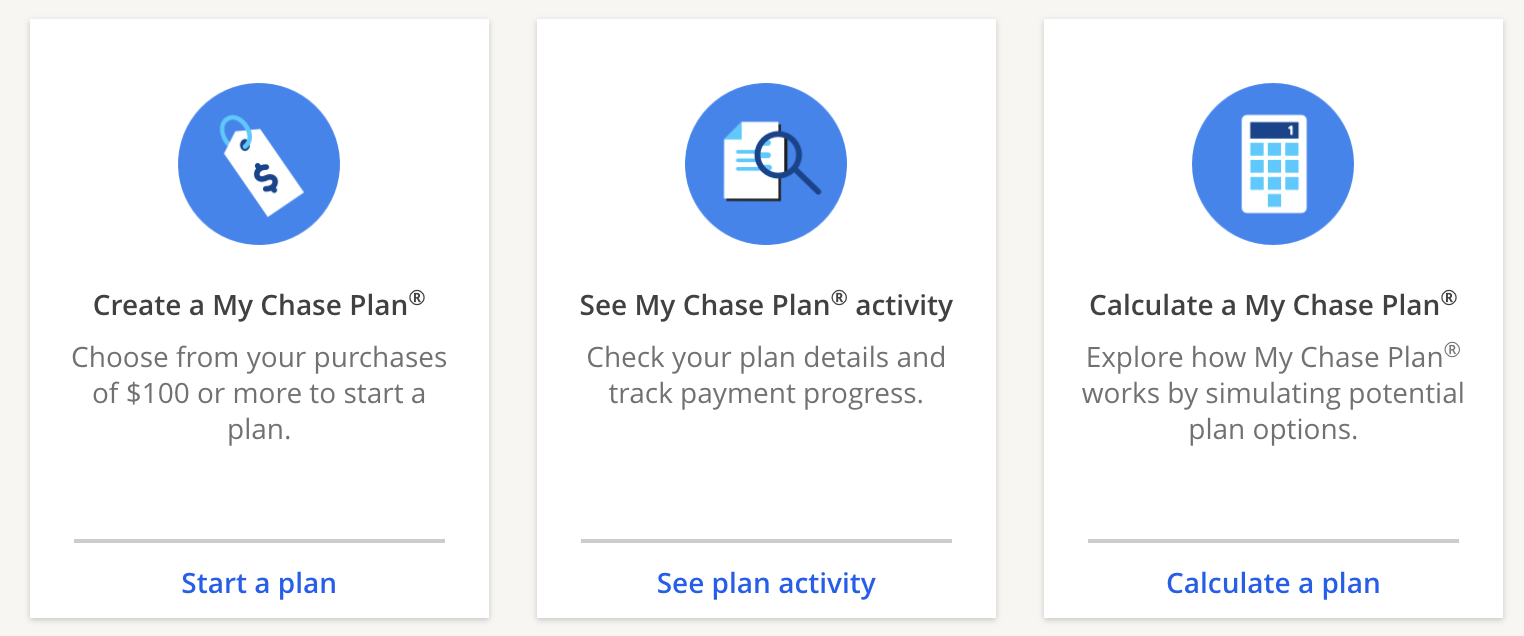 Chase Pay Over Time Options