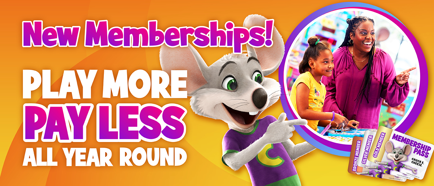 Chuck E. Cheese Member Banner