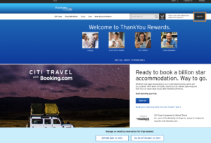 Citi ThankYou website