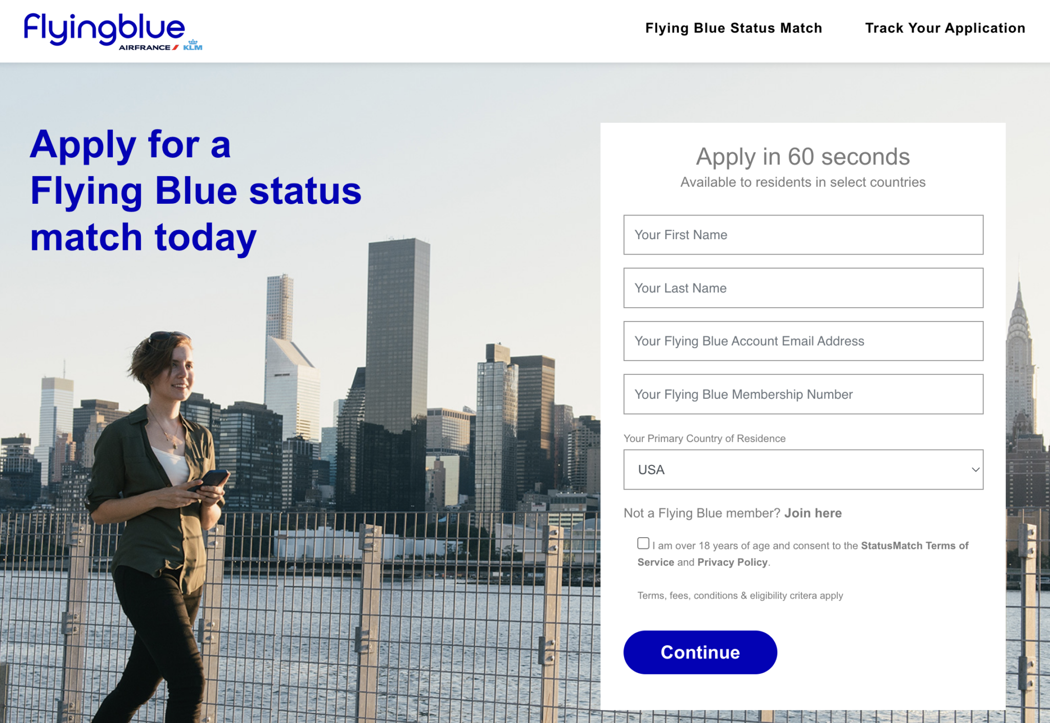 Flying Blue Status Match Now Open to U.S. Applicants